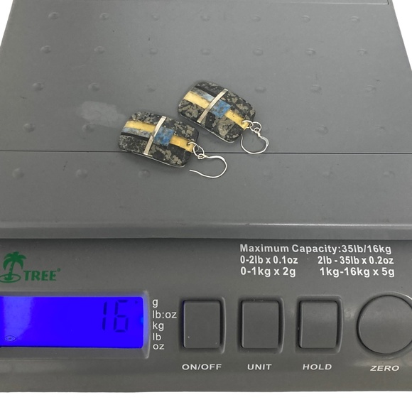 earrings vintage handmade New Mexico hanging - Picture 4 of 7